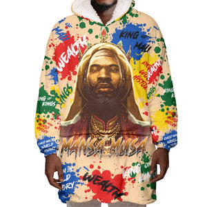 King Of Kings Mansa Musa Wearable Blanket Hoodie