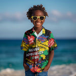 Never Apologize For Being Black Kid Hawaiian Shirt