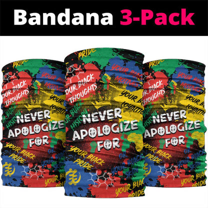 Never Apologize For Being Black Neck Gaiter DT02