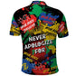 Never Apologize For Being Black Polo Shirt