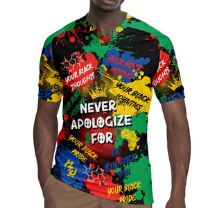 Never Apologize For Being Black Rugby Jersey