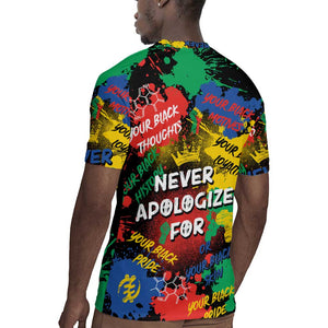 Never Apologize For Being Black Rugby Jersey