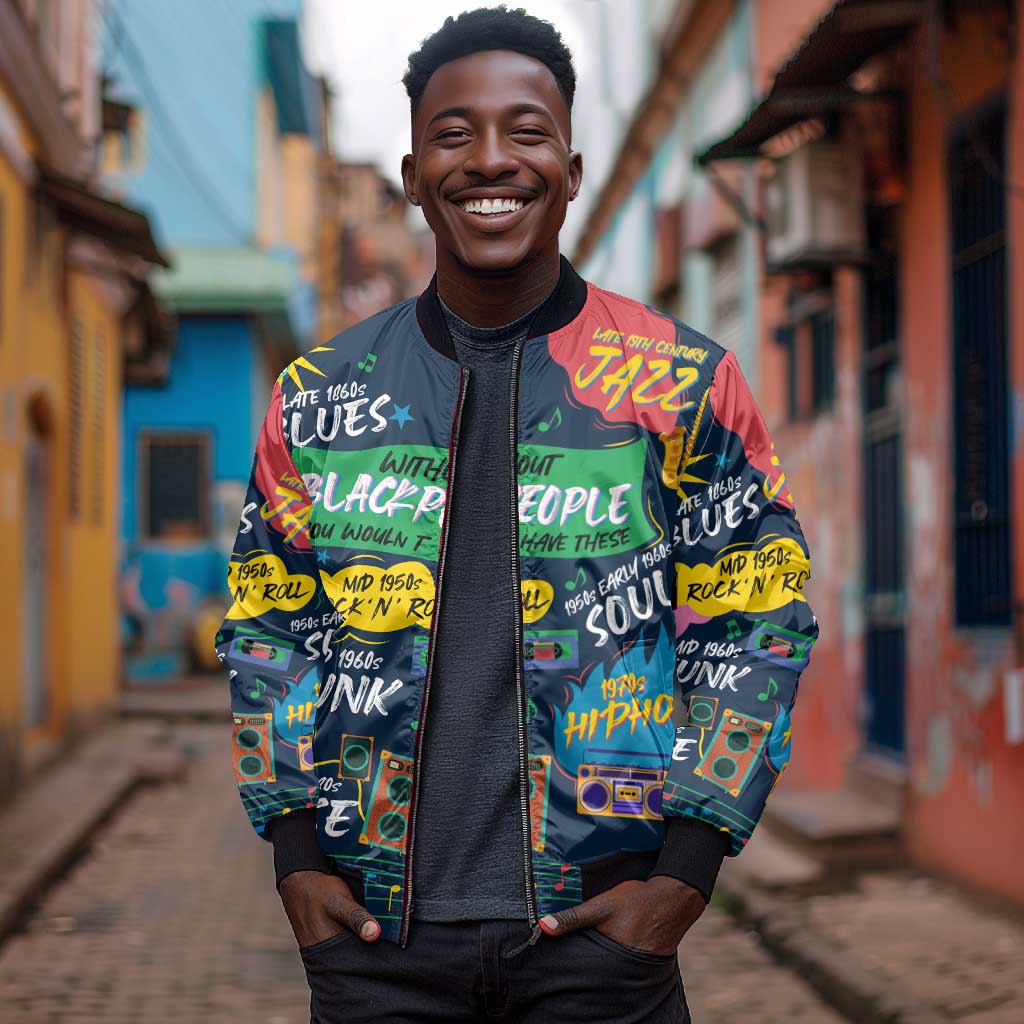 Music That Makes Us Proud African Bomber Jacket Black People