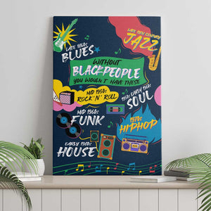 Music That Makes Us Proud African Canvas Wall Art Black People