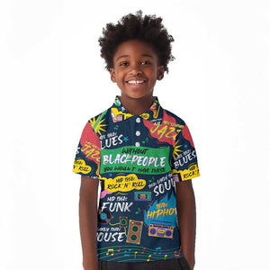 Music That Makes Us Proud African Kid Polo Shirt Black People