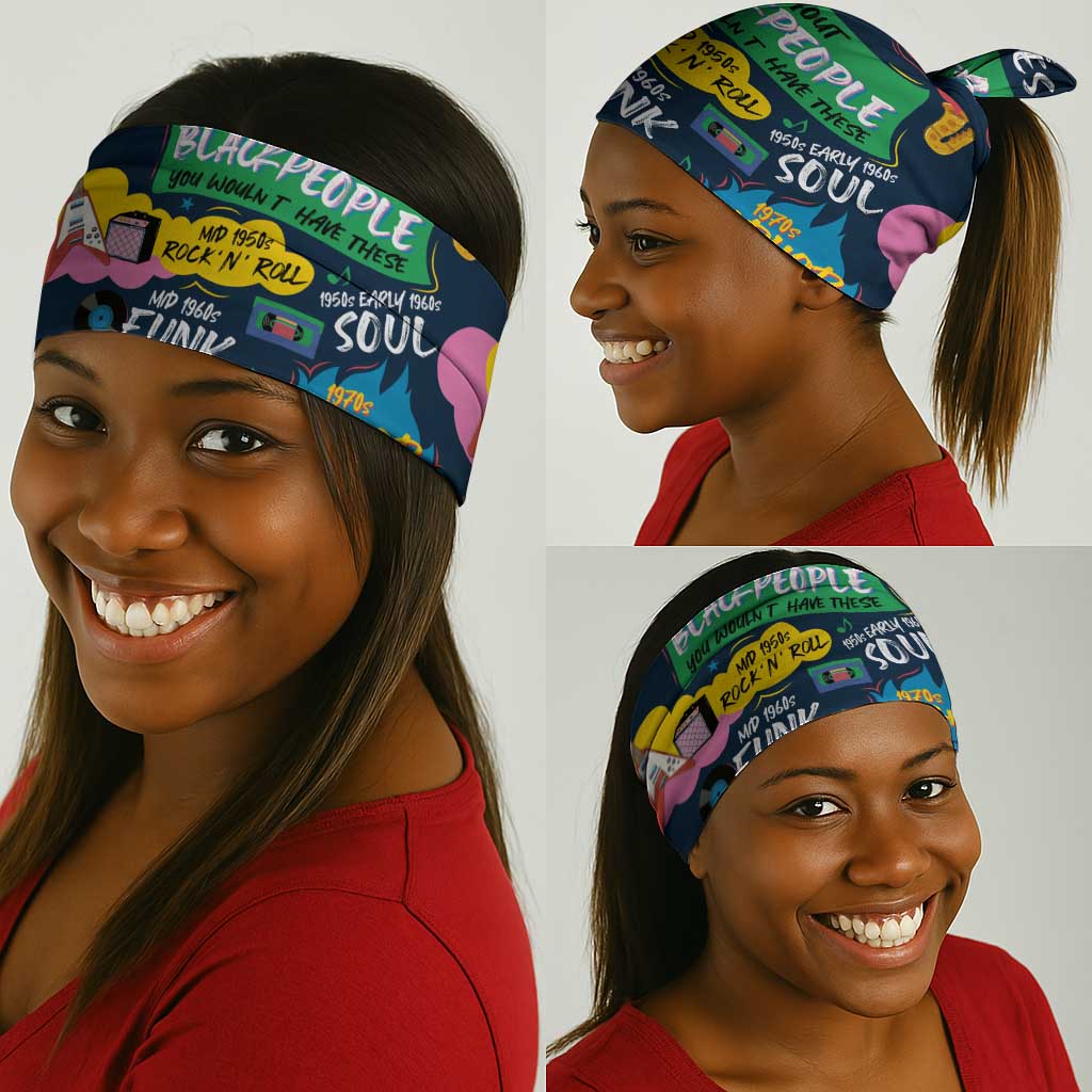 Music That Makes Us Proud African Neck Gaiter Black People DT02