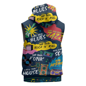 Music That Makes Us Proud African Sleeveless Hoodie Black People - African Pride
