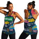 Music That Makes Us Proud African Women Racerback Tank Black People