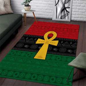 Pan African Ankh Area Rug Egyptian Cross