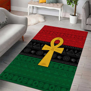 Pan African Ankh Area Rug Egyptian Cross