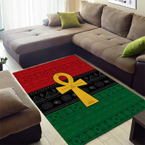 Pan African Ankh Area Rug Egyptian Cross