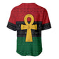 Pan African Ankh Baseball Jersey Egyptian Cross