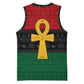 Pan African Ankh Basketball Jersey Egyptian Cross DT02