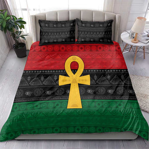 Pan African Ankh Bedding Set Egyptian Cross