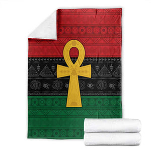 Pan African Ankh Blanket Egyptian Cross