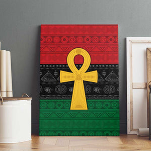 Pan African Ankh Canvas Wall Art Egyptian Cross