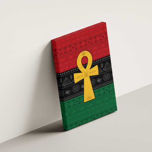 Pan African Ankh Canvas Wall Art Egyptian Cross