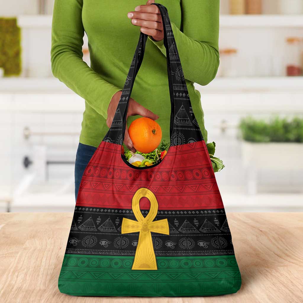 Pan African Ankh Grocery Bag Egyptian Cross