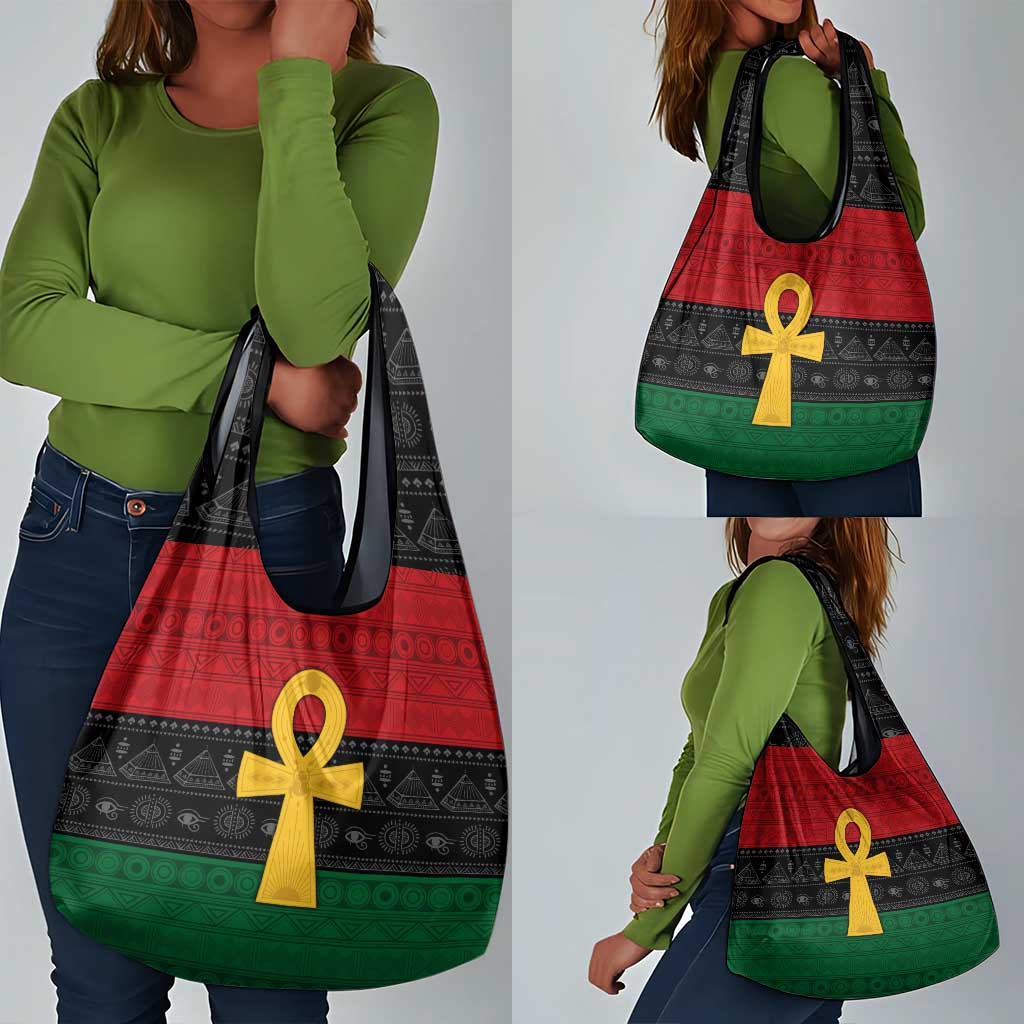Pan African Ankh Grocery Bag Egyptian Cross
