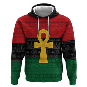 Pan African Ankh Hoodie Egyptian Cross