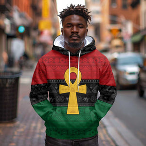 Pan African Ankh Hoodie Egyptian Cross