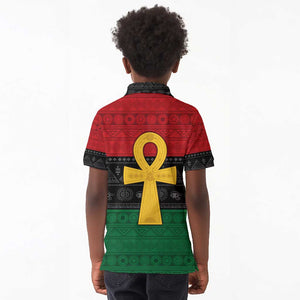 Pan African Ankh Kid Polo Shirt Egyptian Cross