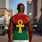 Pan African Ankh Men Tank Top Egyptian Cross