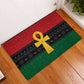 Pan African Ankh Rubber Doormat Egyptian Cross