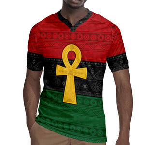 Pan African Ankh Rugby Jersey Egyptian Cross