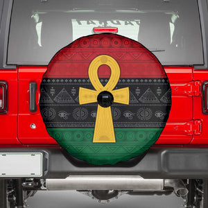 Pan African Ankh Spare Tire Cover Egyptian Cross