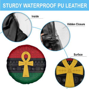 Pan African Ankh Spare Tire Cover Egyptian Cross