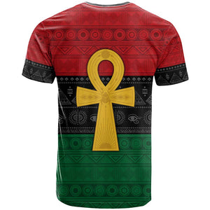 Pan African Ankh T shirt Egyptian Cross