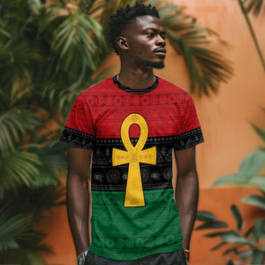 Pan African Ankh T shirt Egyptian Cross