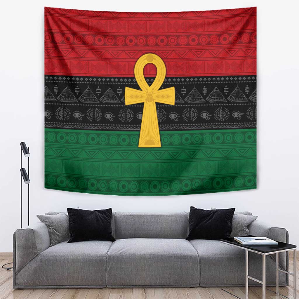 Pan African Ankh Tapestry Egyptian Cross