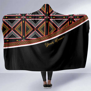 Personalized Bamenda African Hooded Blanket Atoghu Cameroon Print