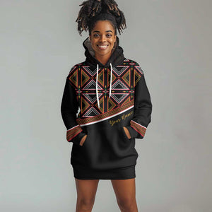 Personalized Bamenda African Hoodie Dress Atoghu Cameroon Print