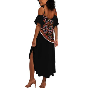 Personalized Bamenda African Summer Maxi Dress Atoghu Cameroon Print