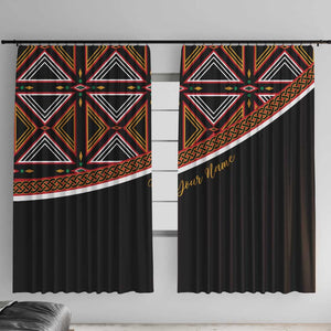 Personalized Bamenda African Window Curtain Atoghu Cameroon Print