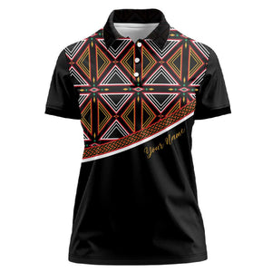 Personalized Bamenda African Women Polo Shirt Atoghu Cameroon Print