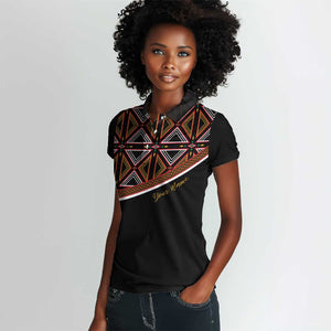 Personalized Bamenda African Women Polo Shirt Atoghu Cameroon Print