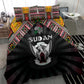 Sudan Roots Bedding Set African Pride in Fingerprint and Tribal Colors