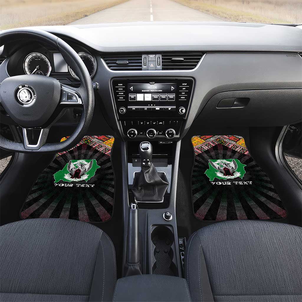 Sudan Roots Car Mats African Pride in Fingerprint and Tribal Colors