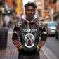 Personalized Sudan Roots Hoodie African Pride in Fingerprint and Tribal Colors