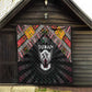 Sudan Roots Quilt African Pride in Fingerprint and Tribal Colors