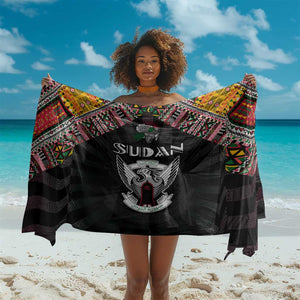 Sudan Roots Sarong African Pride in Fingerprint and Tribal Colors