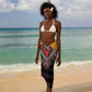 Sudan Roots Sarong African Pride in Fingerprint and Tribal Colors