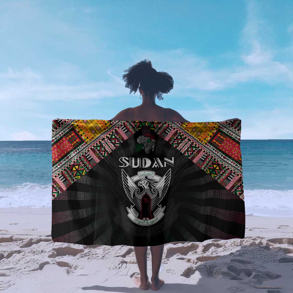 Sudan Roots Sarong African Pride in Fingerprint and Tribal Colors