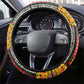 Sudan Roots Steering Wheel Cover African Pride in Fingerprint and Tribal Colors