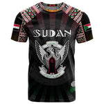 Personalized Sudan Roots T shirt African Pride in Fingerprint and Tribal Colors