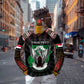 Personalized Sudan Roots Zip Hoodie African Pride in Fingerprint and Tribal Colors